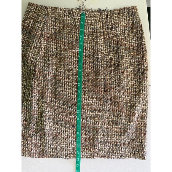 Dalia Women’s Classic Tweed Button Wrap Plaid Heritage Preppy Academia Skirt 10 - Picture 6 of 6